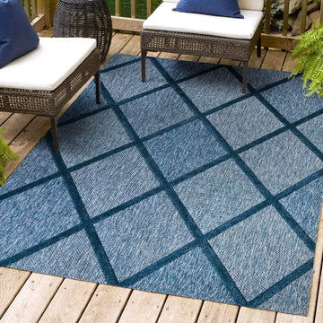 Salines Diamond Trellis Indoor/outdoor Area Rug